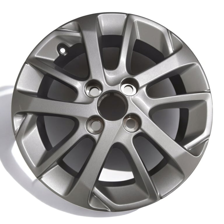 1x Alufelge 14 Zoll 4.5" 4x100 35ET Glanz Silber B0009086TW Peugeot 108
