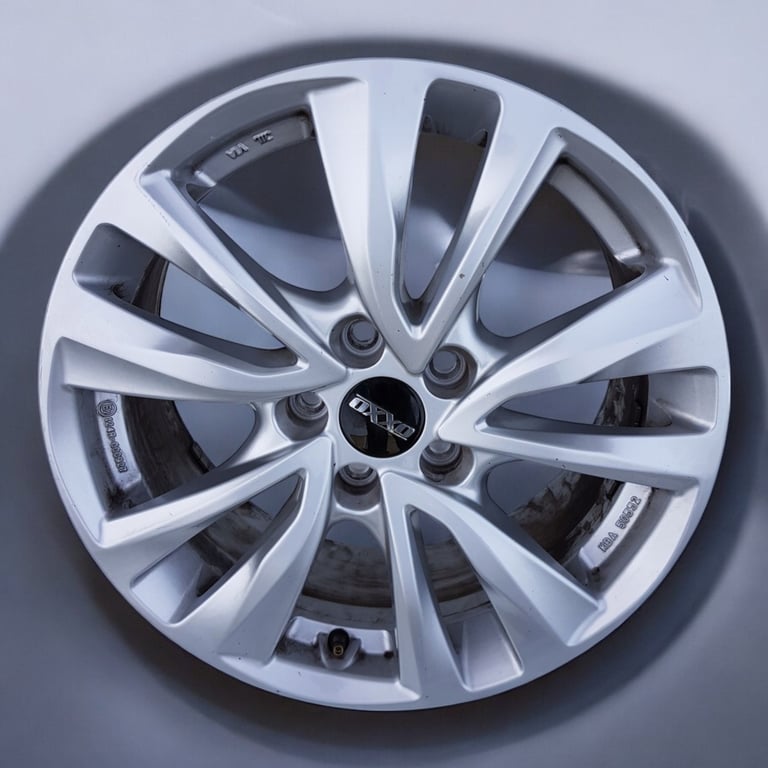 1x Alufelge 17 Zoll 7.5" 5x108 55ET Glanz Schwarz KBA50552 Opel Xc70 Xc60