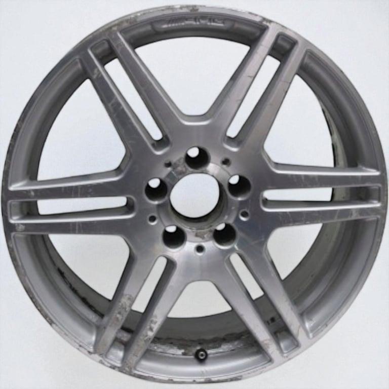 1x Alufelge 18 Zoll 8.5" 5x112 Silber A2124012302 Mercedes-Benz Amg Rim Wheel