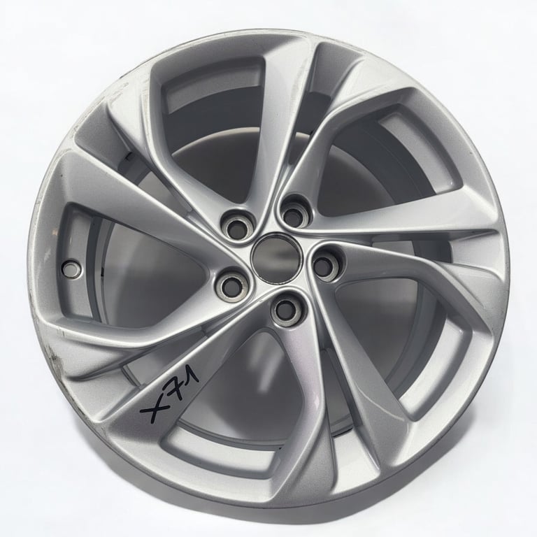 1x Alufelge 17 Zoll 7.5" 5x105 44ET Glanz Silber 13409657 OP114 Opel Astra