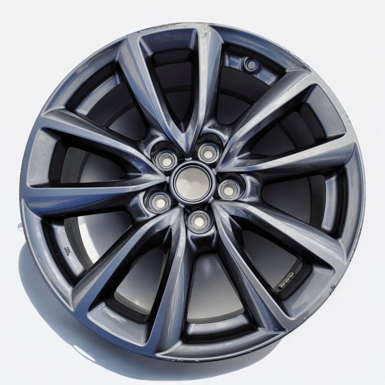 1x Alufelge 18 Zoll 7.0" 5x114.3 45ET Glanz Graphit Mazda 3 Bp Rim Wheel