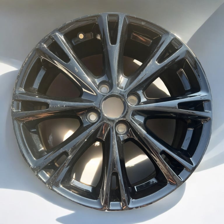 1x Alufelge 17 Zoll 7.0" 4x108 47 5ET Glanz Schwarz C1BC-YA Ford Rim Wheel