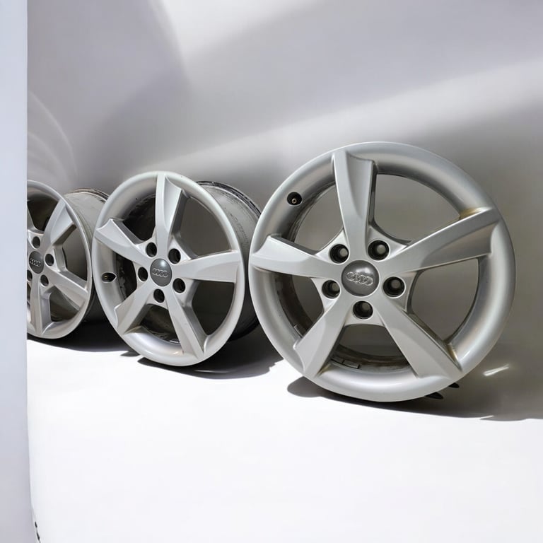 4x Alufelge 16 Zoll 6.0" 5x112 48ET Glanz Silber 8V0071496 Audi A3 Rim Wheel FEL6262505610cp
