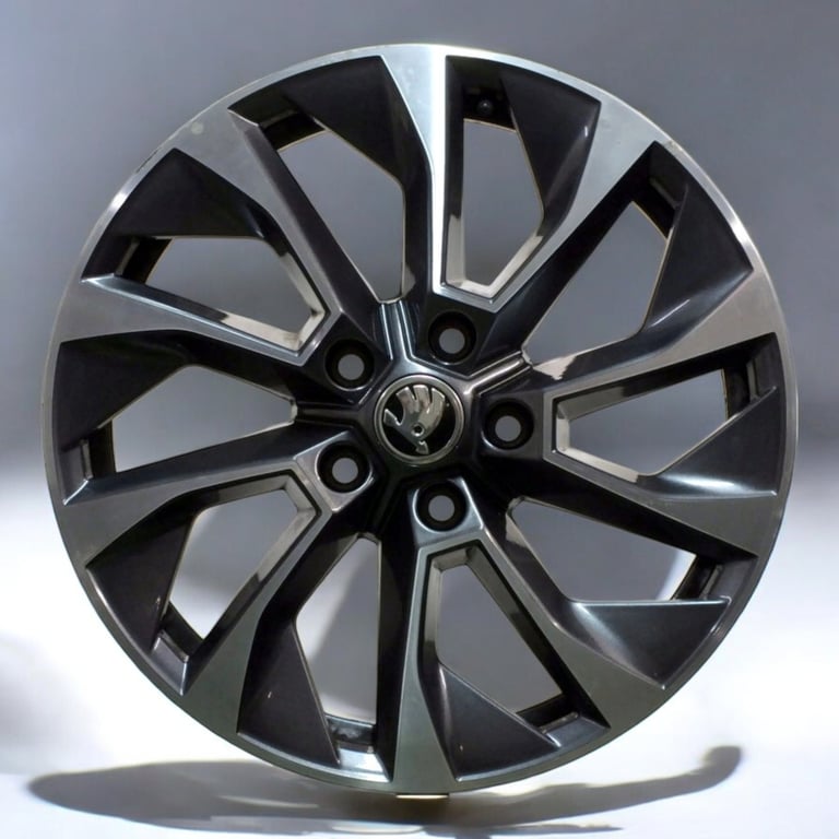 1x Alufelge 17 Zoll 7.0" 5x112 45ET Glanz Graphit 57A601025AB Mg Karoq Rim Wheel