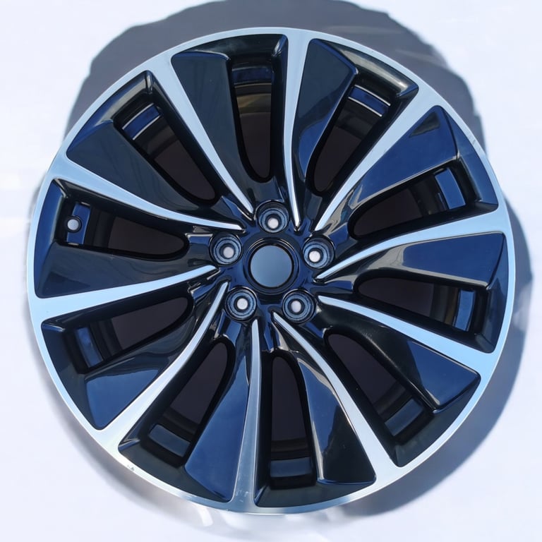 1x Alufelge 19 Zoll 7.0" 5x108 38ET Glanz Schwarz 174580 Opel Grandland X