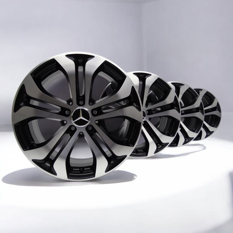 4x Alufelge 17 Zoll 7.5" 5x112 36ET A2534010600 Mercedes-Benz Glc X253 Rim Wheel FEL2529323734dr