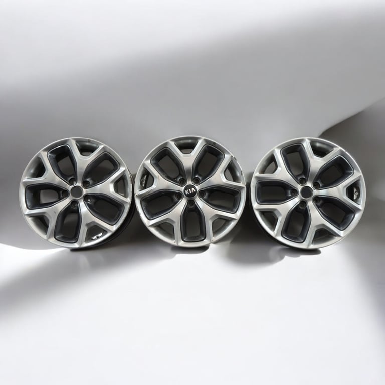 1x Alufelge 19 Zoll 7.5" 5x114.3 49ET Glanz Grau 52910-C5330 Kia Sorento III Mg