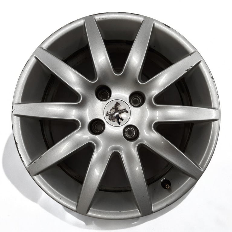 1x Alufelge 16 Zoll 7.0" 4x108 32ET Glanz Silber 9680713680 Peugeot 308