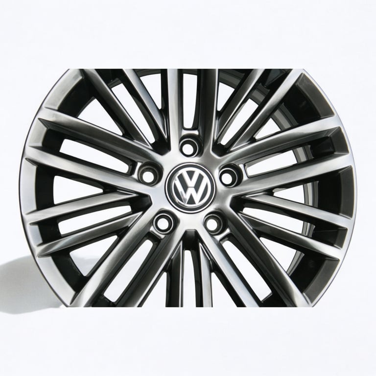 4x Alufelge 16 Zoll 6.5" 5x112 Glanz 5G0601025AT VW Passat Beetle Touran Jetta FEL1225635254wi