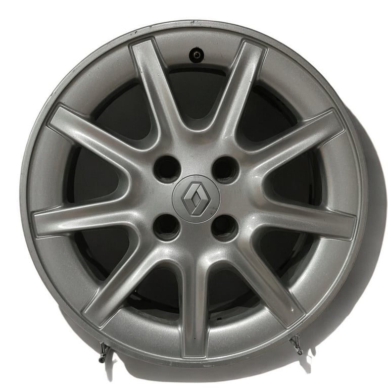 1x Alufelge 15 Zoll 6.0" 4x100 36ET Glanz Silber Renault Rim Wheel