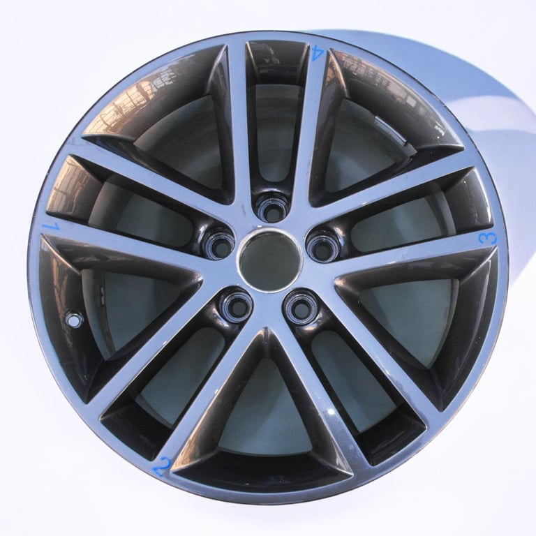 1x Alufelge 17 Zoll 7.0" 5x110 35ET Glanz Grau 13211620 Opel Astra H Zafira B FEL8012014033qa
