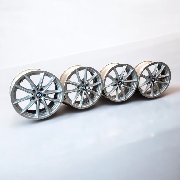 4x Alufelge 17 Zoll 7.5" 5x112 27ET Glanz Silber 6868217 BMW Rim Wheel FEL2727811355mn