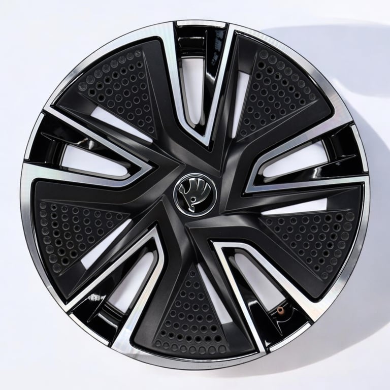 1x Alufelge 16 Zoll 6.0" 5x100 45ET Glanz 6VA601025 Skoda Rim Wheel