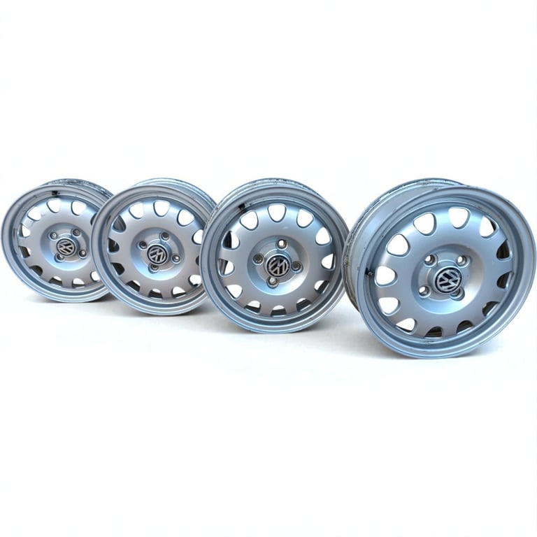 1x Alufelge 14 Zoll 4.5" 4x100 38ET 6E0601025D VW Lupo Rim Wheel