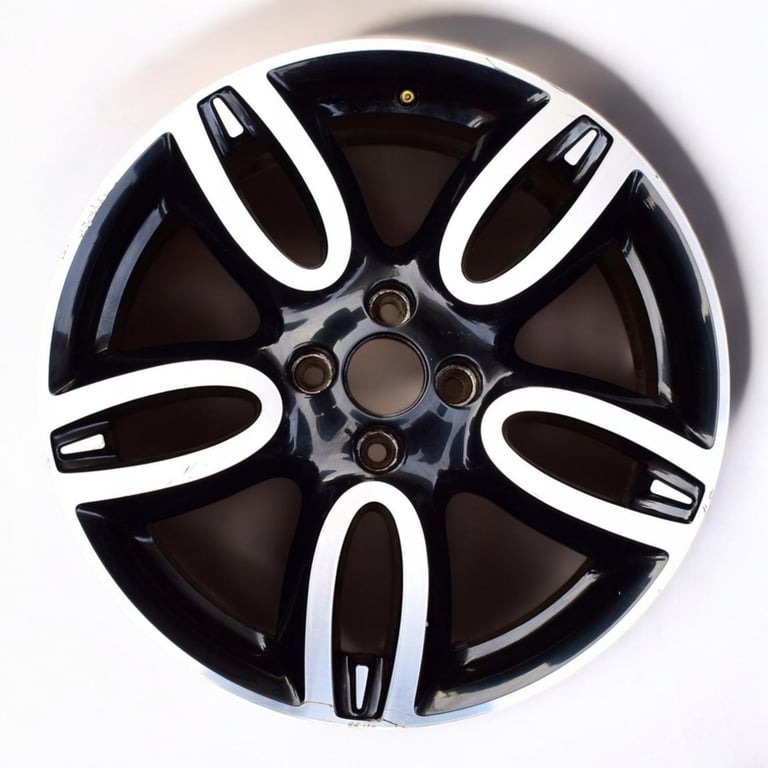 1x Alufelge 17 Zoll 7.0" 4x100 55ET Glanz Schwarz 403009833R Renault Twingo