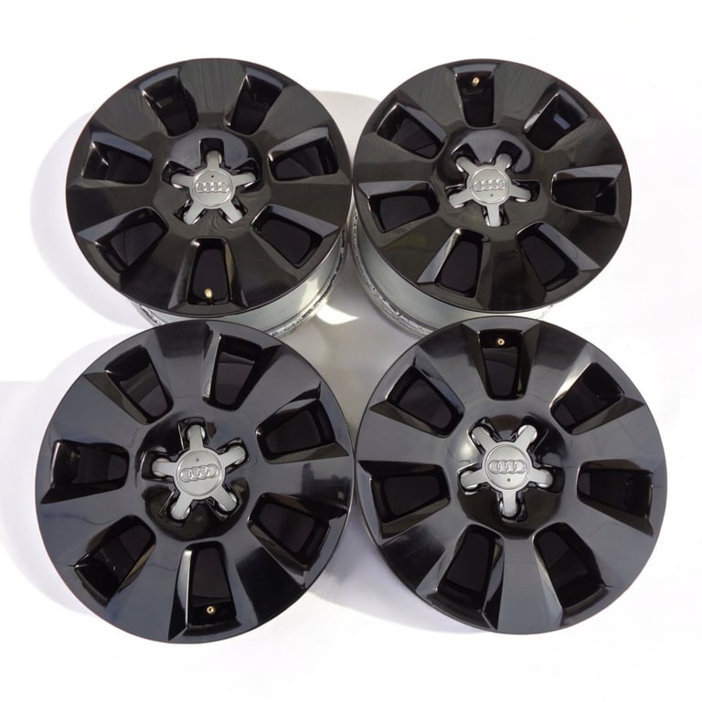 4x Alufelge 16 Zoll 7.5" 5x112 37ET Glanz Schwarz 4G0601025 Audi A6 Rim Wheel FEL4543006193vx