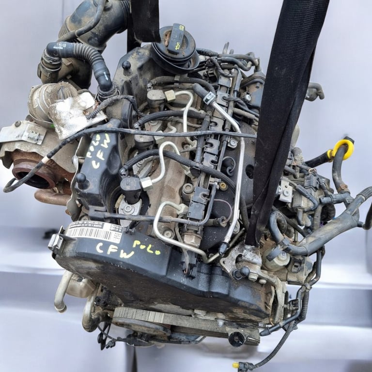 Motor VW Polo CFW 1.9 TDI 90PS 66kW 160TKm Diesel Engine Komplett MOT9744913240lt