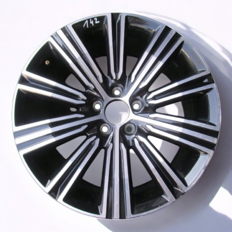 1x Alufelge 18 Zoll 8.0" 5x108 42ET Glanz Schwarz 31471312 Volvo S60 V60