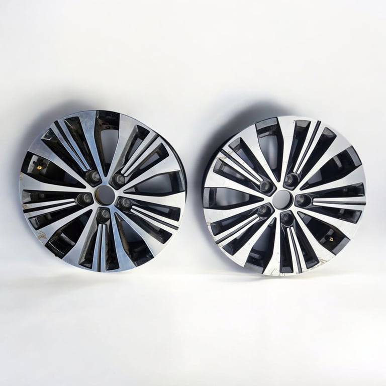 1x Alufelge 16 Zoll 6.5" 5x114.3 44ET Glanz Schwarz 403007870R Renault Rim Wheel