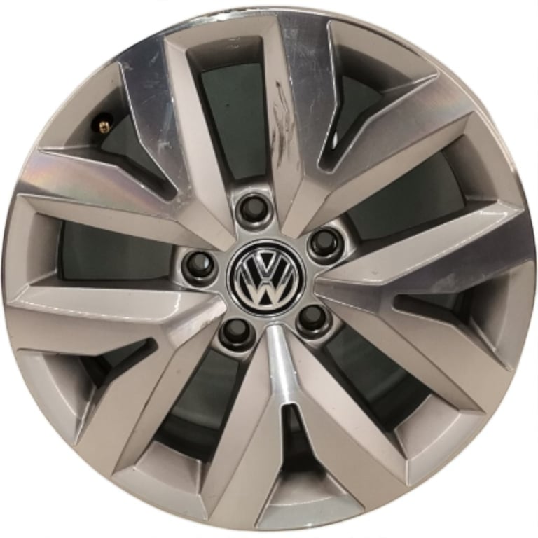1x Alufelge 16 Zoll 6.5" 5x112 48ET 5TA601025M VW Touran Rim Wheel