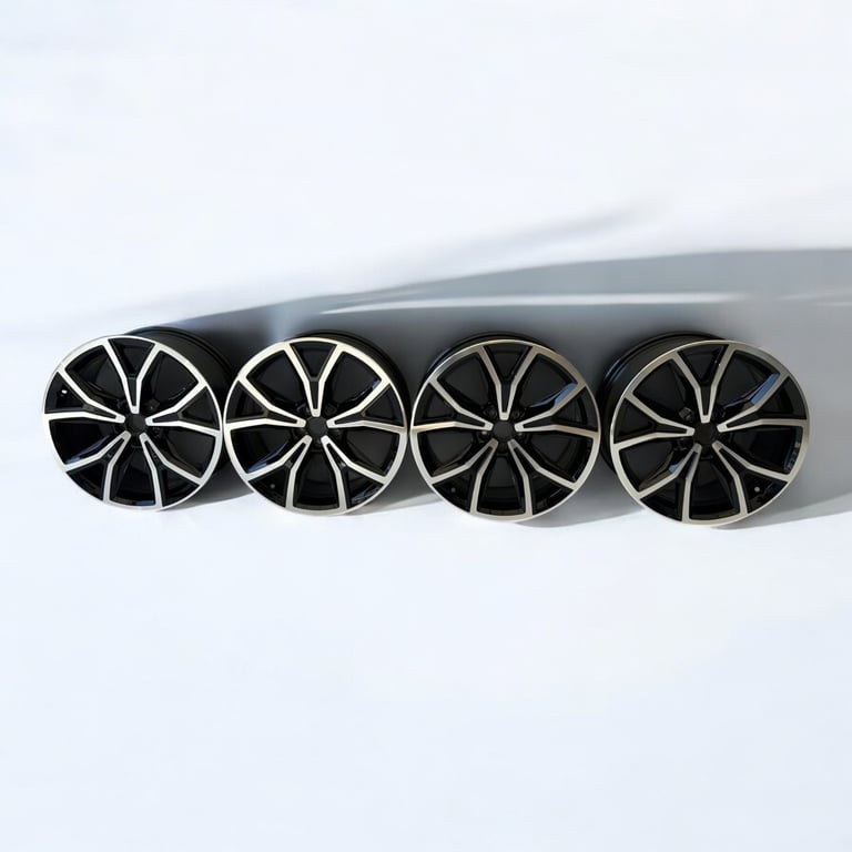 4x Alufelge 18 Zoll 7.0" 5x112 39ET Glanz Schwarz 2GM601025F VW T-Cross T Cross