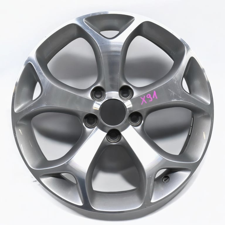 1x Alufelge 17 Zoll 7.0" 5x110 44ET Glanz Silber 13248936 Opel Corsa D Rim Wheel