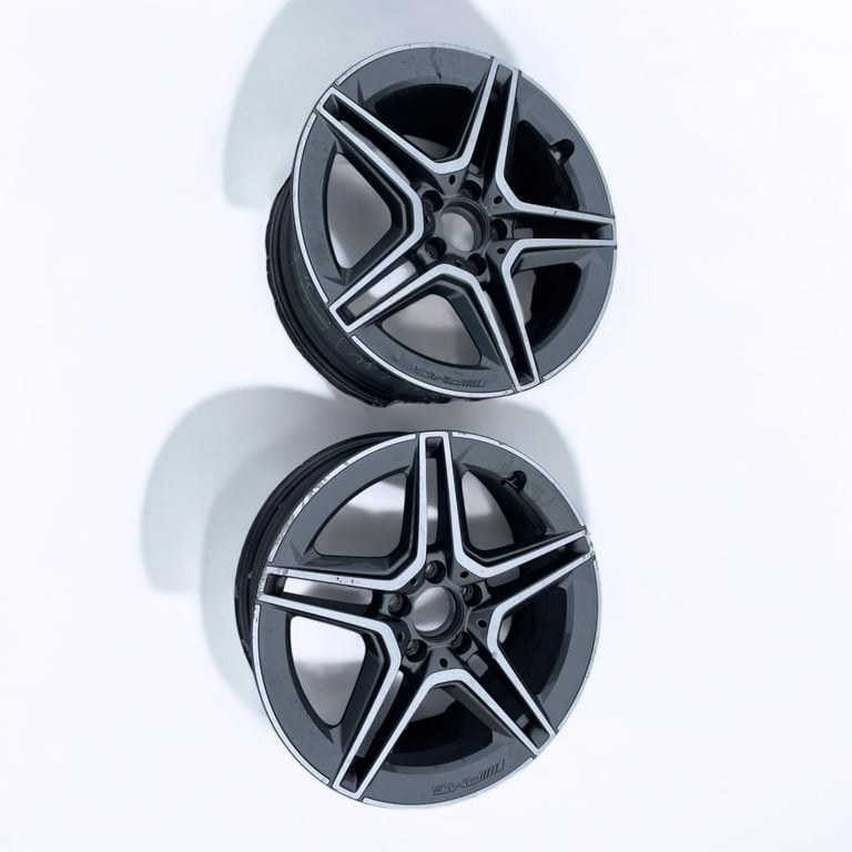 2x Alufelge 18 Zoll 7.5" 5x112 49ET Glanz A1774011500 Mercedes-Benz Rim Wheel FEL7580097289vu
