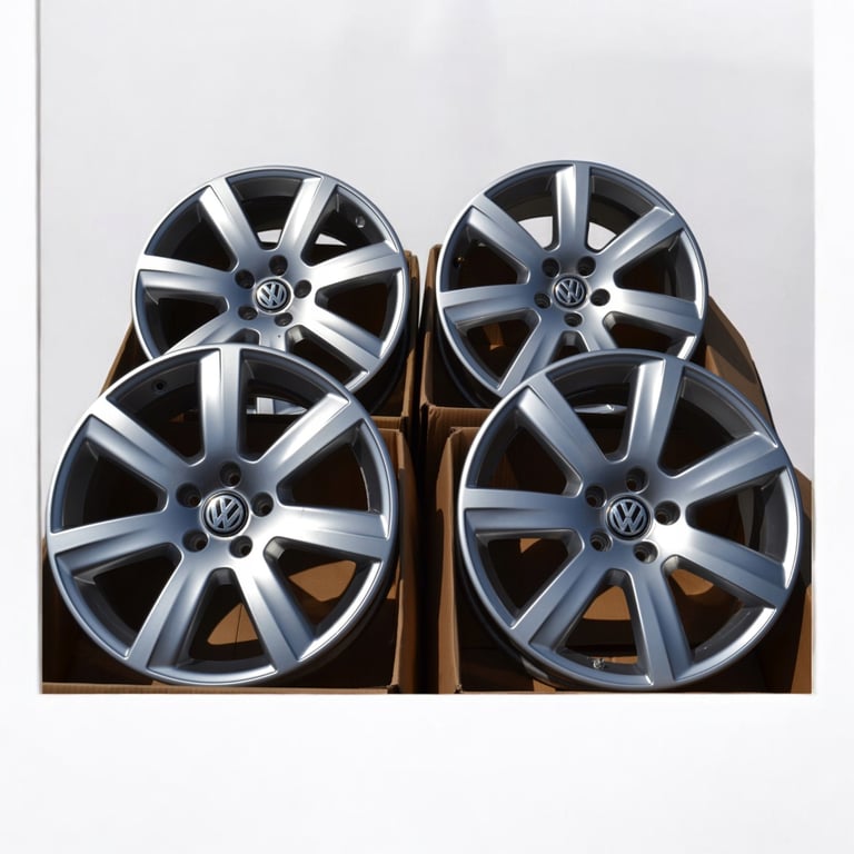 4x Alufelge 18 Zoll 7.5" 5x112 40ET 601025AM VW Passat Tiguan Phaeton Rim Wheel