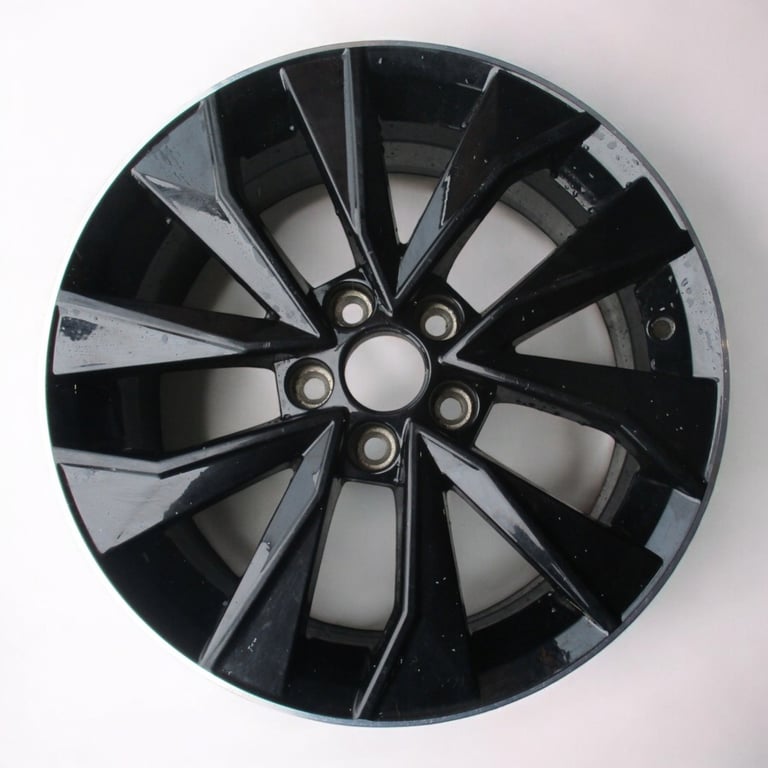 1x Alufelge 16 Zoll 7.0" 5x100 46ET Glanz Graphit 6V0601025J Mg Fabia Iii