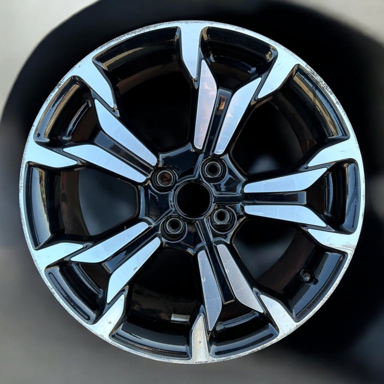 1x Alufelge 18 Zoll 7.0" 4x108 42 5ET Glanz Schwarz J1BC-1007-E1A Ford Ecosport