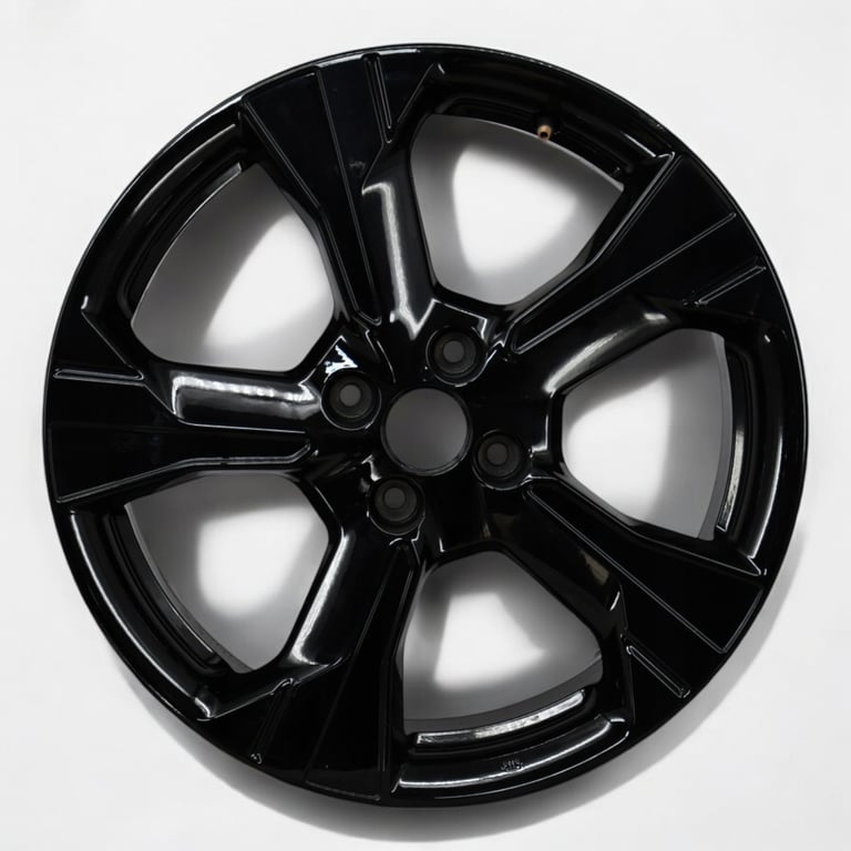 1x Alufelge 17 Zoll 6.5" 4x100 50ET Glanz Schwarz 40300 Nissan 1 Rim Wheel
