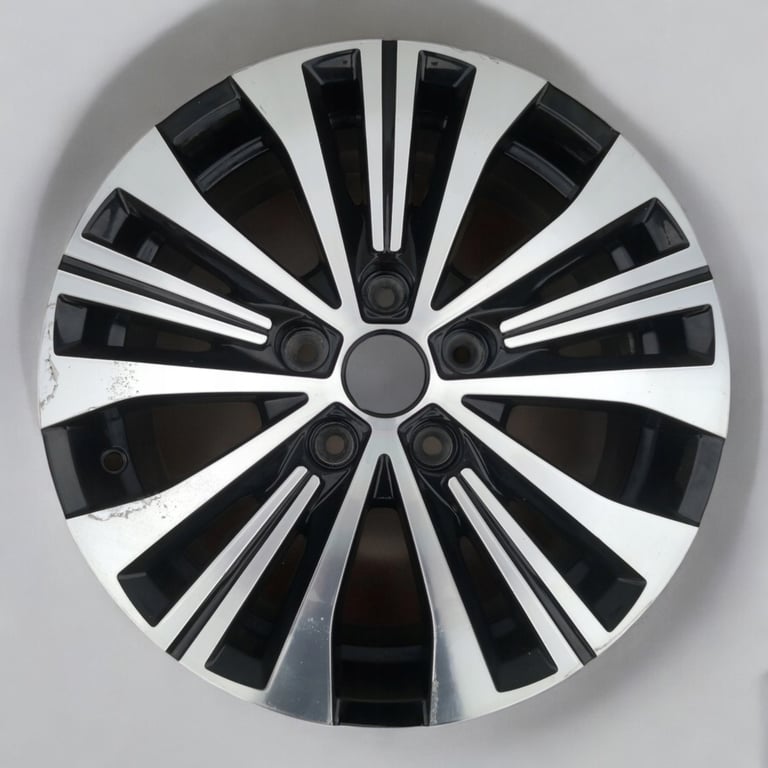 1x Alufelge 16 Zoll 6.5" 5x114.3 44ET Glanz Schwarz 403003206R Renault Zoe