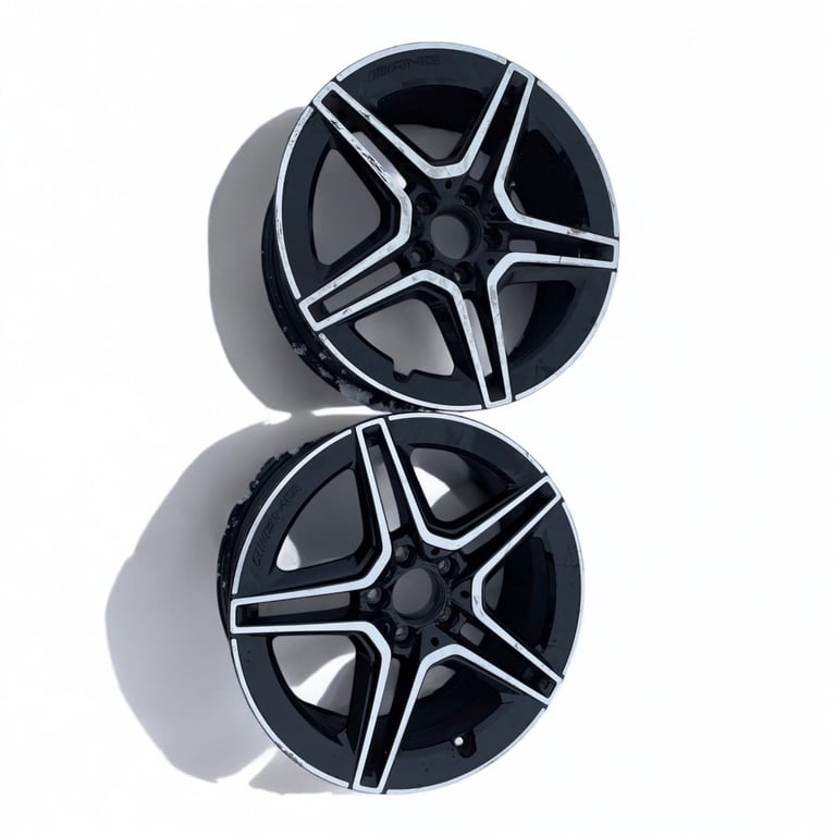 2x Alufelge 18 Zoll 7.5" 5x112 49ET Glanz Schwarz A1774011500 Mercedes-Benz FEL3788906503bf