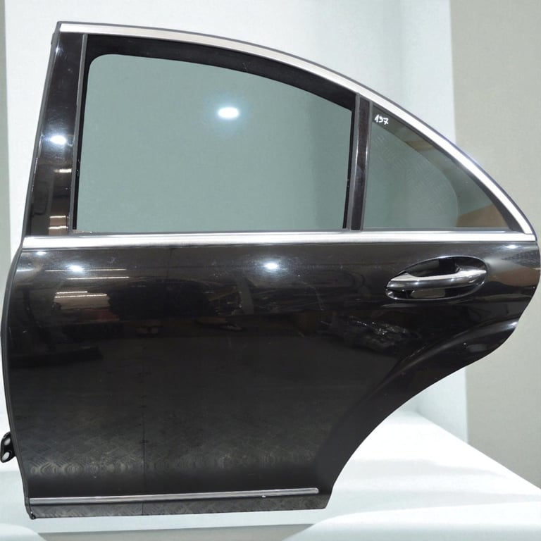 Tür Mercedes-Benz W221 Hinten Links Schwarz Door Porta Porte
