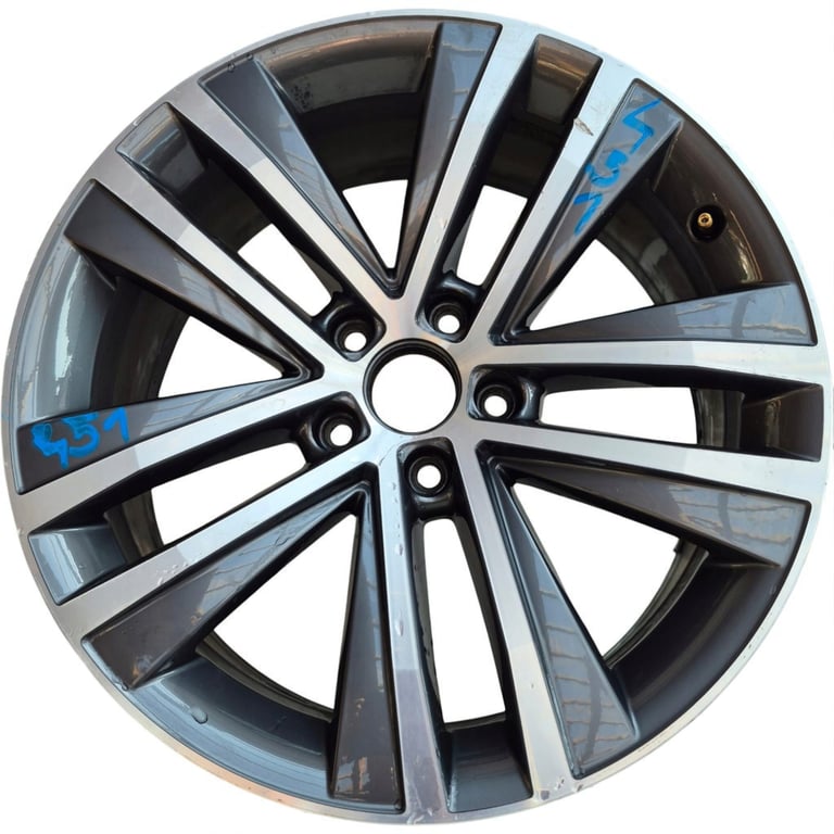 1x Alufelge 18 Zoll 7.5" 5x112 7N0601025F VW Rim Wheel