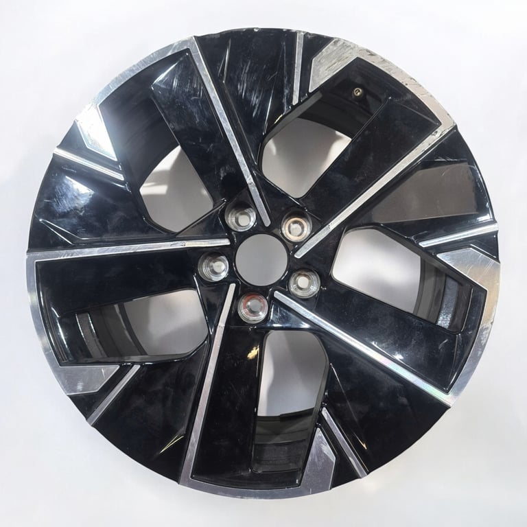 1x Alufelge 18 Zoll 8.0" 5x108 44ET Glanz Schwarz 9851444380 Peugeot 508 Sw