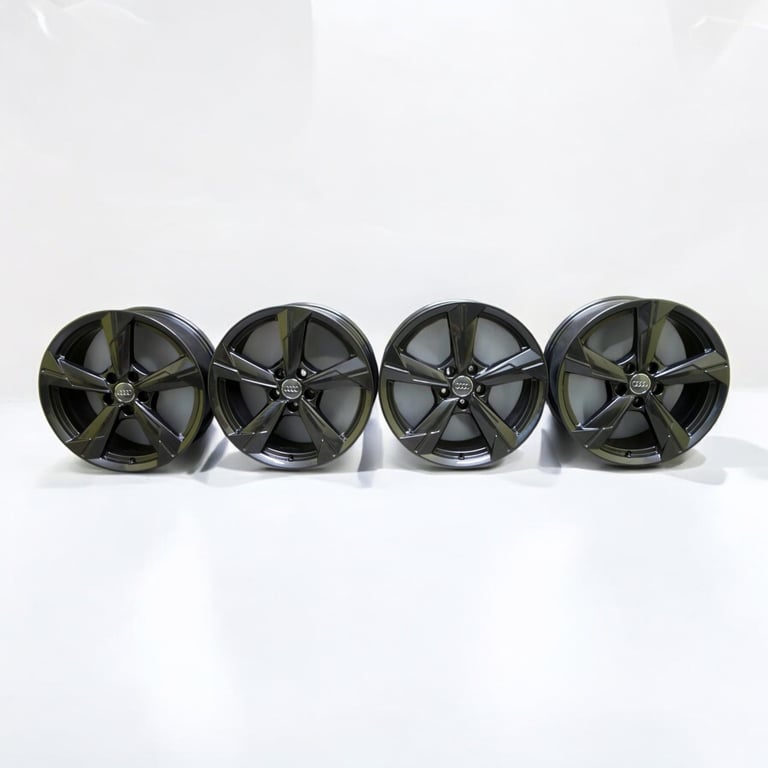 4x Alufelge 18 Zoll 8.0" 5x112 39ET Glanz Silber 4K0601025 Audi A6 C8 Rim Wheel