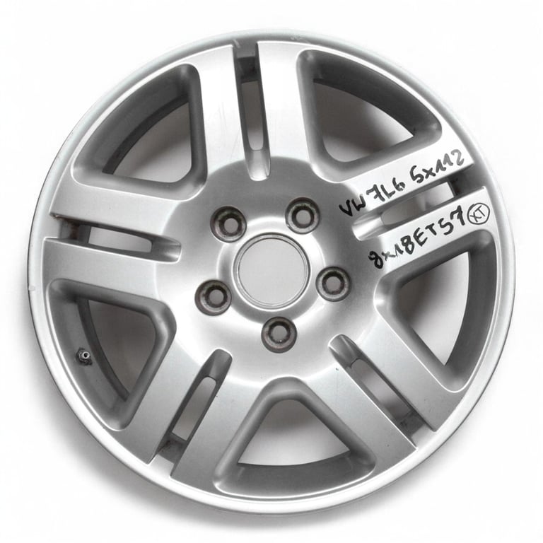 1x Alufelge 18 Zoll 8.0" 5x130 57ET Glanz Silber 7L6601025 VW Touareg 7l6 FEL9806281860bm