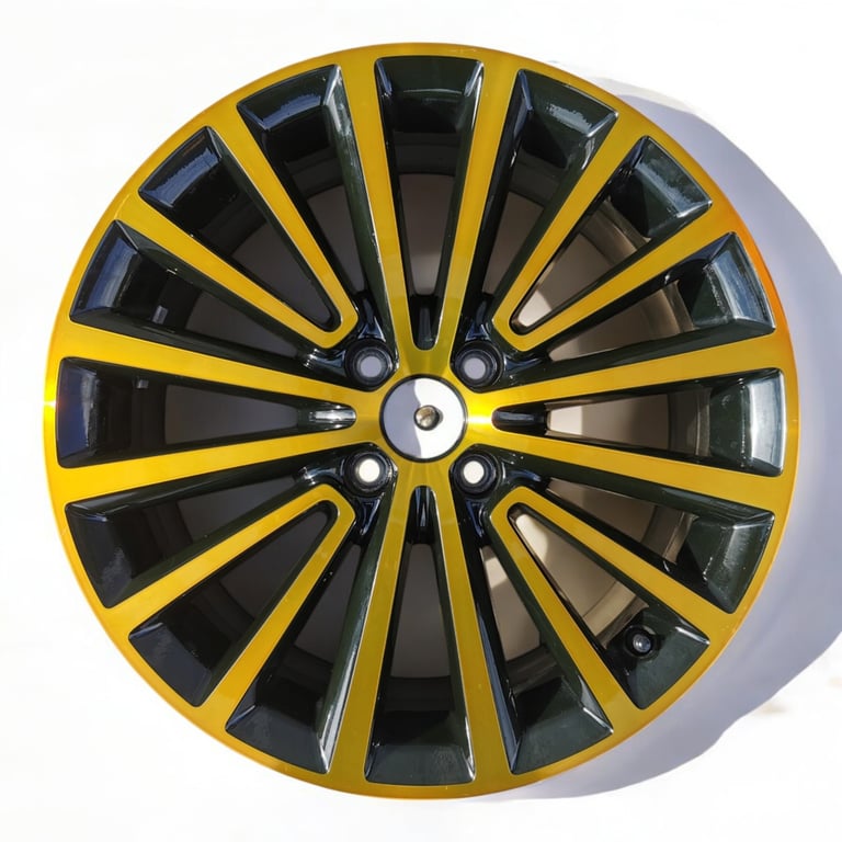 1x Alufelge 17 Zoll 6.5" 4x100 43ET Glanz Schwarz 1S0601025N VW Saj Rim Wheel FEL5001290827qj