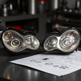 Frontscheinwerfer Mercedes-Benz W203 A2038203761 Xenon Ein Satz Headlight SCH5160641277kl