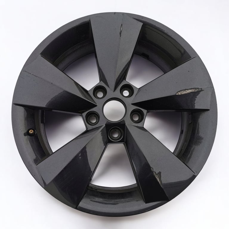 1x Alufelge 17 Zoll 6.5" 5x112 38ET Glanz Schwarz 565601025AA Skoda Kodiaq FEL2552753097ck