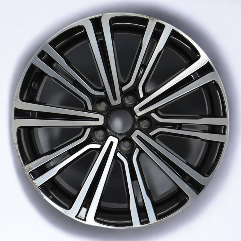 1x Alufelge 18 Zoll 8.0" 5x114.3 46ET Glanz Schwarz 52910-3Z810 Hyundai