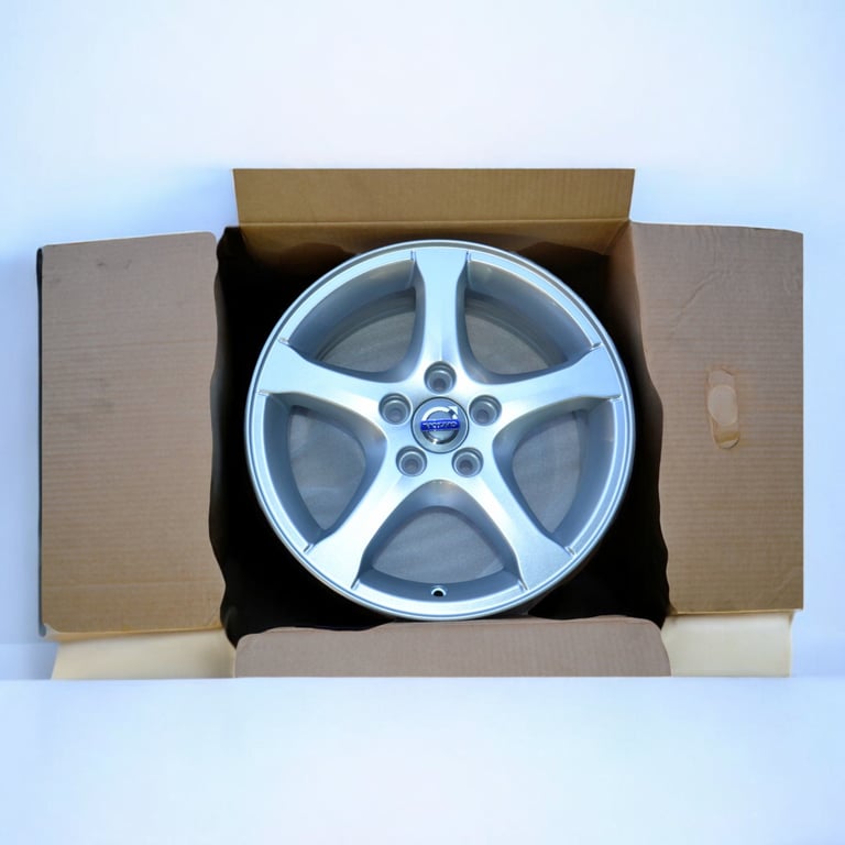 1x Alufelge 16 Zoll 7.0" 5x108 50ET Glanz Silber 30794836 Volvo S60 S80 S40 V50