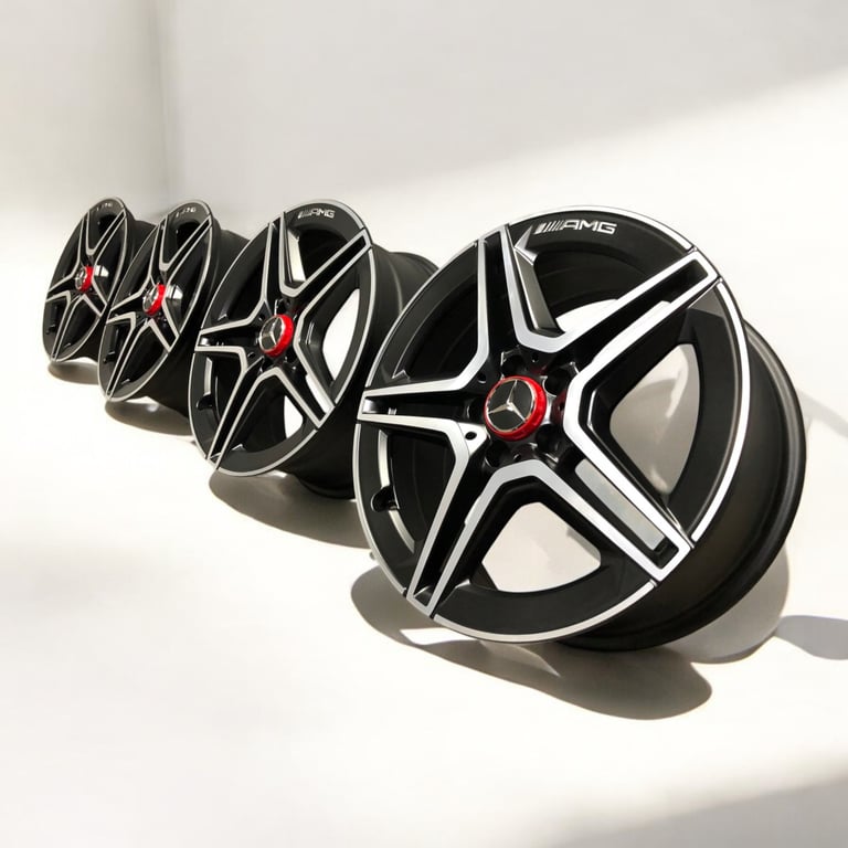 4x Alufelge 18 Zoll 7.5" 5x112 A1774011500 Mercedes-Benz Cla Amg Rim Wheel FEL7186030096mn