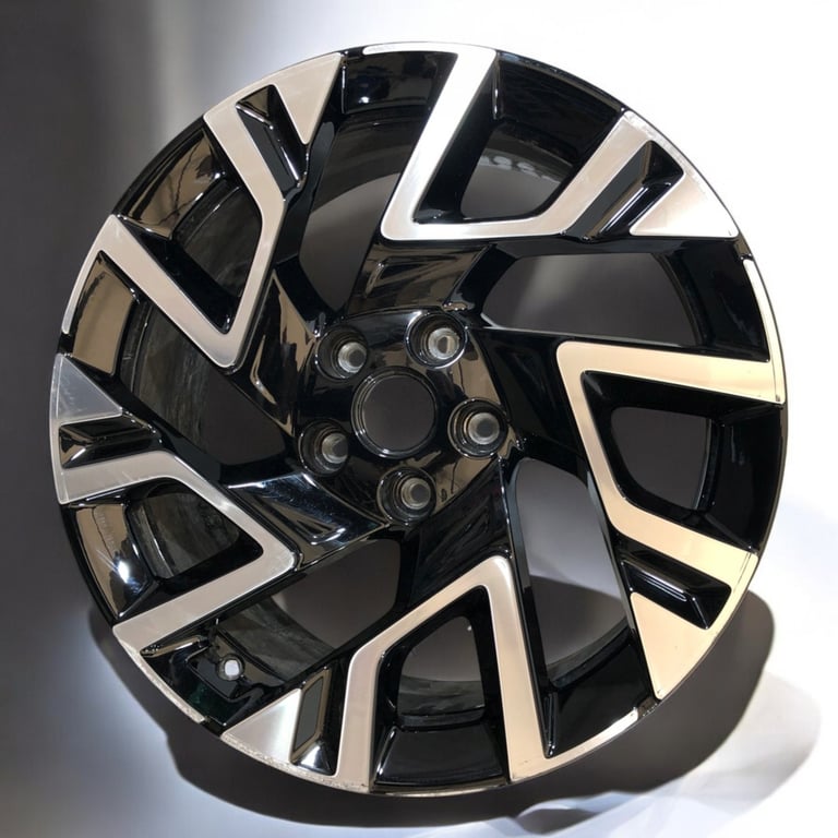 1x Alufelge 18 Zoll 7.5" 5x114.3 45ET Glanz Schwarz 52910-J7DA0 Kia Xceed