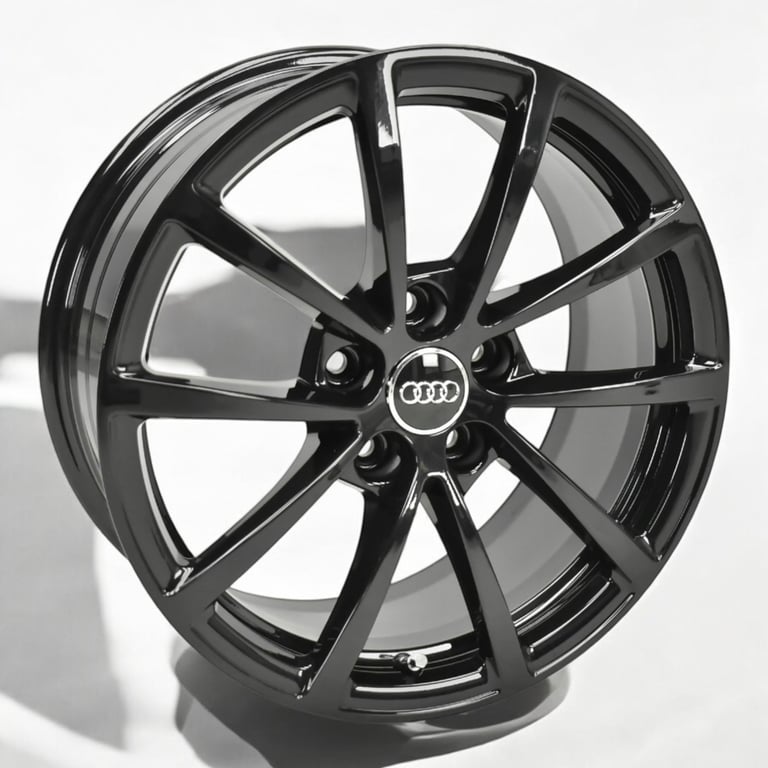 4x Alufelge 17 Zoll 7.5" 5x112 36ET Glanz Schwarz 4K0601025 Audi A6 Rim Wheel FEL8308501439hz