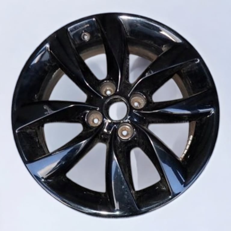 1x Alufelge 16 Zoll 6.5" 4x100 40ET Schwarz 0P072 Opel Corsa D Rim Wheel