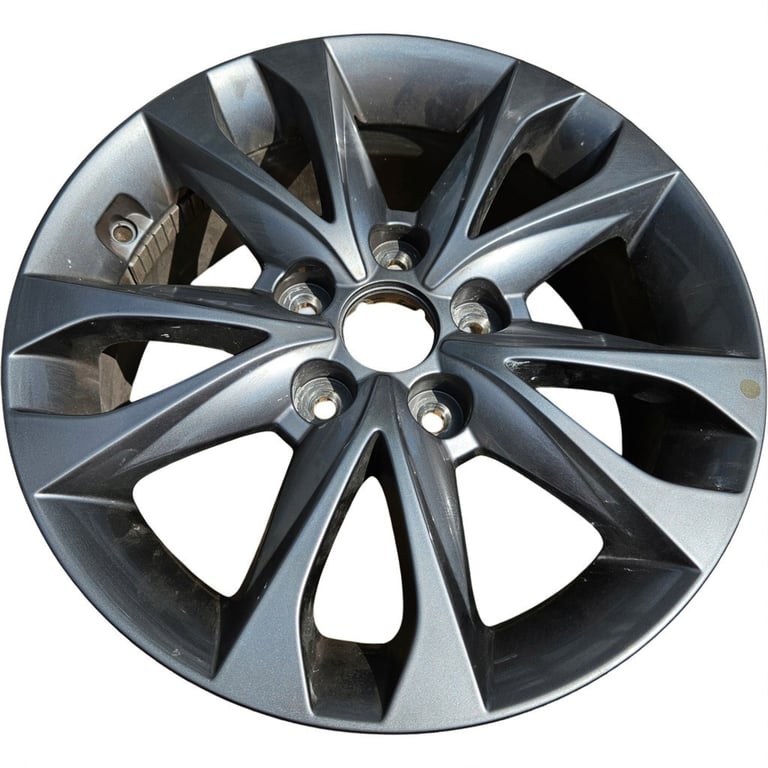 1x Alufelge 16 Zoll 6.5" 4x114.3 48ET Glanz Graphit 52910-2Y510 Hyundai Ix35
