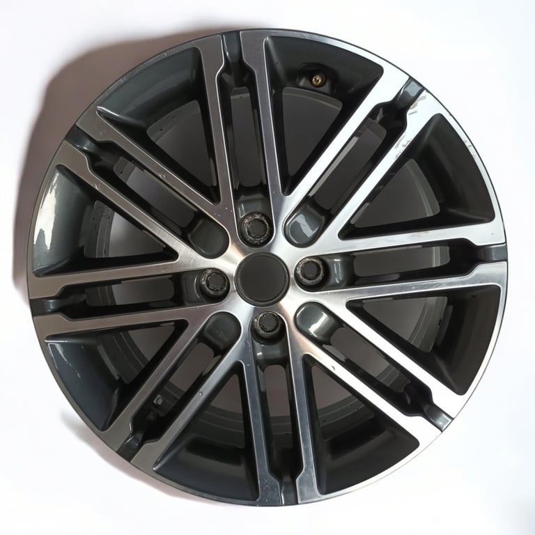 1x Alufelge 17 Zoll 6.5" 4x100 49ET Glanz Grau 52910-H8300 Kia Rio Mg Rim Wheel