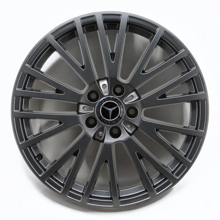 4x Alufelge 18 Zoll 7.5" 5x112 49ET Glanz Schwarz A1774010600 Mercedes-Benz